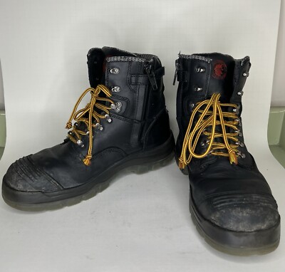 rockrooster boots steel toe AK245Z Men Size 46 US 12 EEE Black Slip Resistant ROCKROOSTER Men main image 4