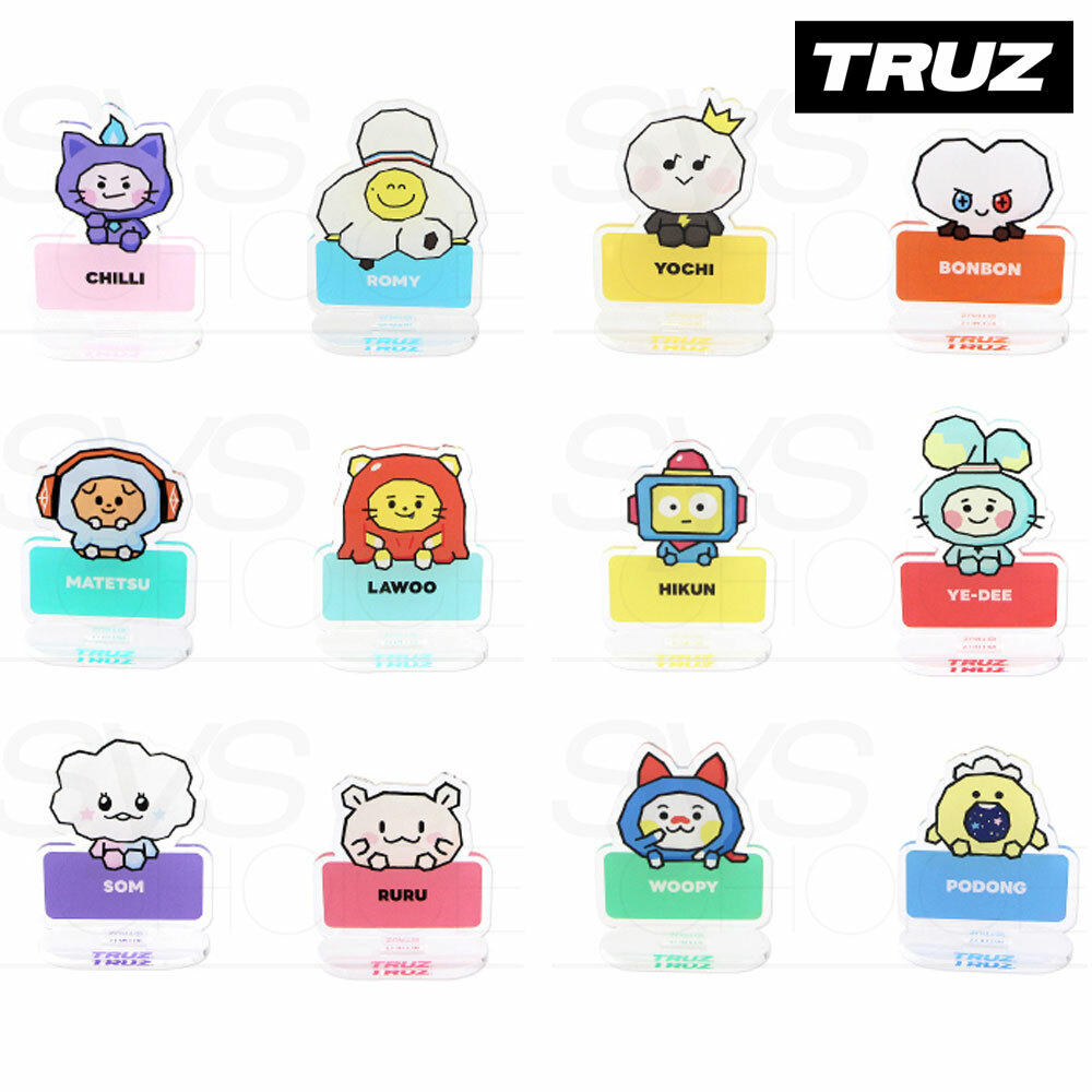 TREASURE TRUZ Official Goods Acrylic Stand + Tracking Number | eBay