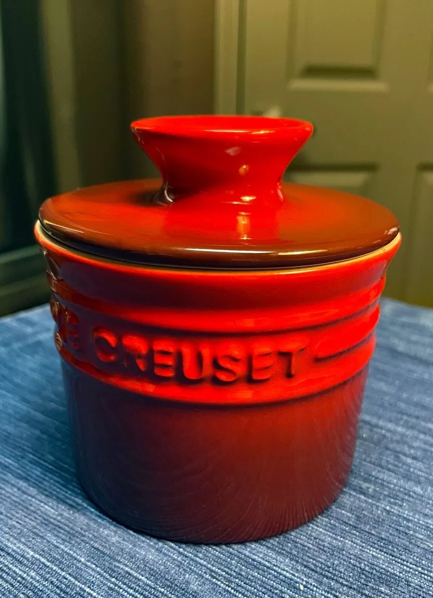 Le Creuset 10.24 Butter Crock Bell Stoneware Dish, Red