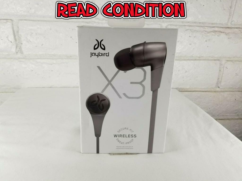 READ CONDITION Jaybird X3 Sport Blackout Wireless Bluetooth 