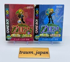 Legend of Zelda Oracle of Seasons and Ages with BOX and Manual Gameboy Tested