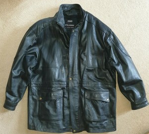 black leather box jacket