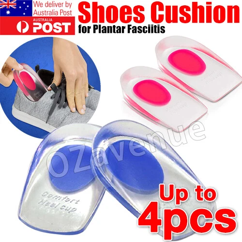 Massage Silicone Gel Heel Pain Shoe Pads Inserts Insoles Support