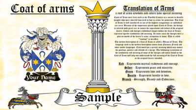 Ferando-Ferrino Wappen Heraldry Blazonry Aufdruck