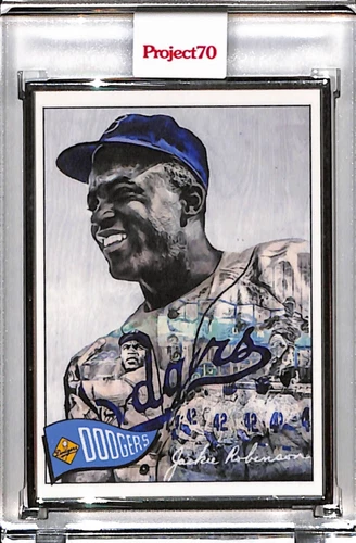 2021 TOPPS PROJECT 70 #798 JACKIE ROBINSON - LAUREN TAYLOR AP SILVER FRAME 51/51