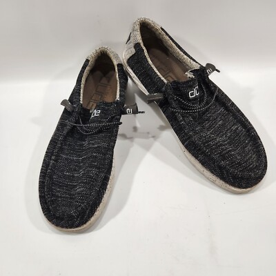 Hey Dude Wally Stretch Meteorite Men's Sneakers | Ultra-Light & Comfortable | Sizes US 8-14 (NEW In Box)
