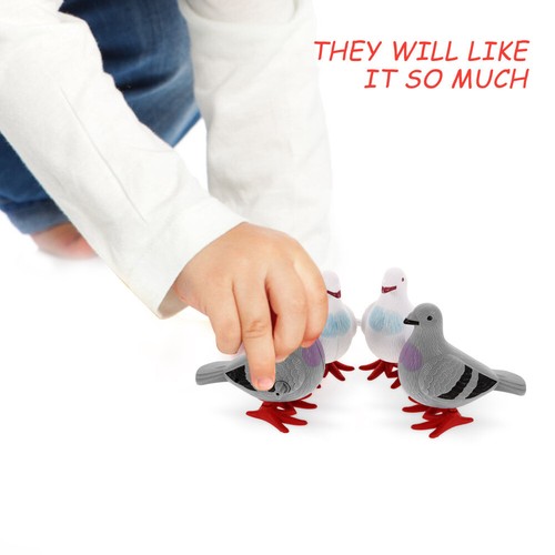4 Pcs Animal Toys Wind-up Bird Jouets De Colombe Dhorlogerie points de vente Bébé Pigeon