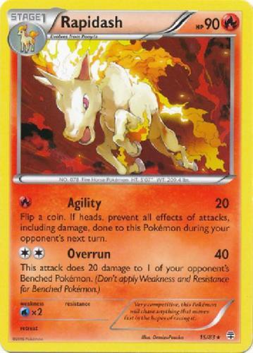 Rapidash 15/83 XY GENERATIONS 20th ANNIV.2016 RARE PERFECT MINT! Pokémon