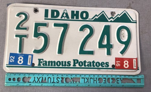 *License Plate, Idaho, Famous Potatoes, 1991f, 2T 57 249