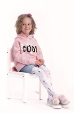Girls Tights By Knittex "CATTO" 80 Denier Viscose ,Cat Pattern , Age 2-7