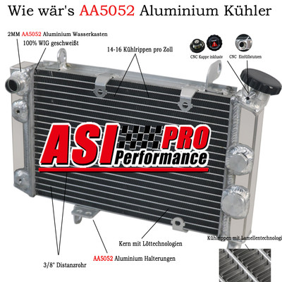 Aluminium Kühler For 2003 2004 2005 2006 2007 2008 Suzuki LTZ400 DVX400 KFX400.