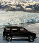 LESNEY MATCHBOX  1984 SUPERFAST DODGE CARAVAN SIDE SLIDING DOOR VAN BLACK *MINT*