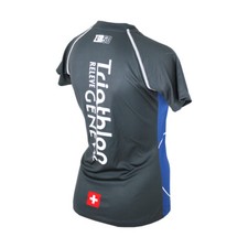 Zerod running triathlon T-shirt women's running shirt training shirt blue gray