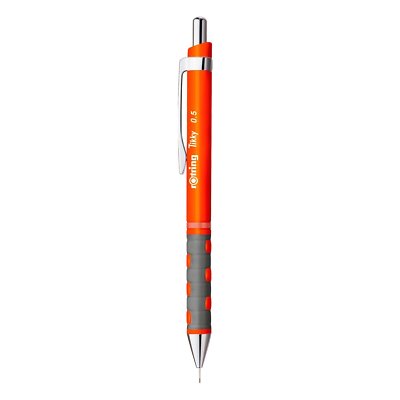 Rotring  Tikky 0.5 mm  Mechanical Pencil  Neon Orange Super Rubber Grip 2007215