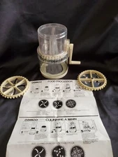 Vtg Rare Hand Operated Food Processor No Box Prepper Item No Electric 