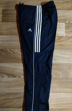 Adidas Mens Tracksuit Pants Trousers Training Navy Blue White Stripes