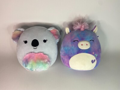 Squishmallows Lot of 2 -Maura Koala 8'', Aurora Unicorn 8''
