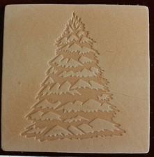 ACRYLIC Leather Embossing Stamp - PINE - CHRISTMAS TREE - for Veg Tanned Leather