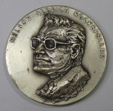 Nelson Rockefeller Vice President 156g Fine Silver Medal Medallic Arts #2146