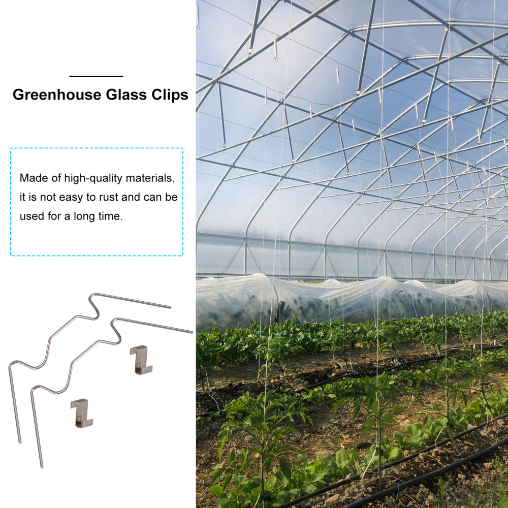 100 Stainless Steel Clips for Mounting Greenhouse Glass eBay