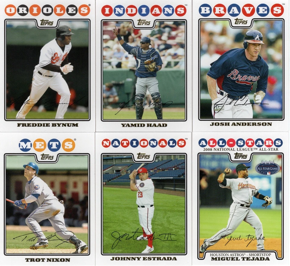 2008 TOPPS GOLD FOIL BASE SINGLES BASEBALL & GOLD FOIL UPDATES UH3 -- UH329 - Image 3 of 4