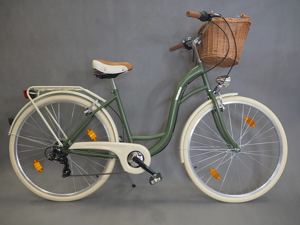 28" ZOLL DAMENFAHRRAD KORB GRATIS  CITYBIKE CITYRAD DAMENRAD  VILAGE 6 Gänge