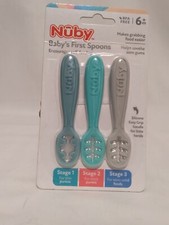 Nuby Baby's First Spoon 3 Stages 6mo  BPA Free New