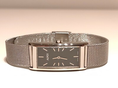 RETRO BEAUTIFUL RECTANGLE SWISS STAINLESS STEEL LADIES