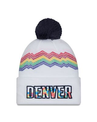 Denver Nuggets gestrickte New Era Bommel-Manschettenmütze