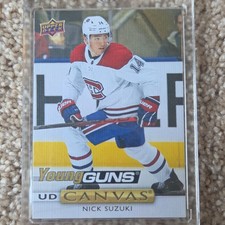 Upper Deck Series 1 UD Canvas Young Guns Nick Suzuki C115 Montreal Canadiens NHL