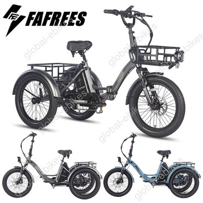  Fafrees F20 Mate  3-Rad Elektrofahrrad 20 Zoll Elektro Dreirad E-Bikes mit Korb