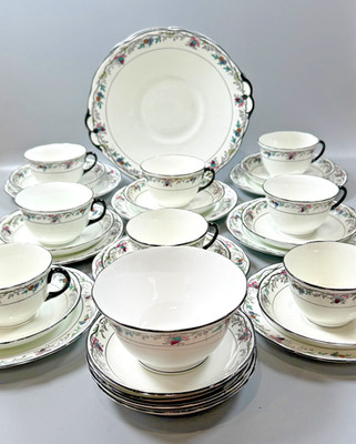 Set buntes Adderley's Chin Chow Tee- oder Kaffeeservice Geschirr - 31 Teile