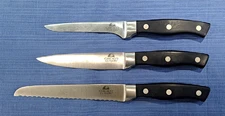 Lot of Three CHICAGO CUTLERY Insignia Series Knives, Bread, Utility, Boning