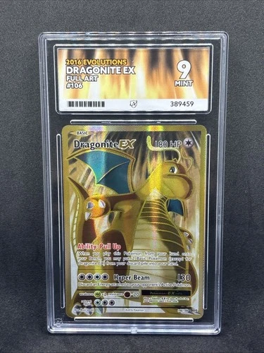 Pokémon TCG Dragonite EX 106/108 Ace Graded 9 Full Art