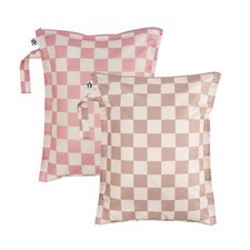 Mess Proof Wet Bags 2-Pack Reusable Waterproof Wet Bags for Swimsuits Bab...