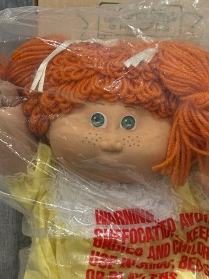 Cabbage Patch Kids Jesmar Red Hair POODLE Girl SEALED 1985 Cpk Spain Freckles