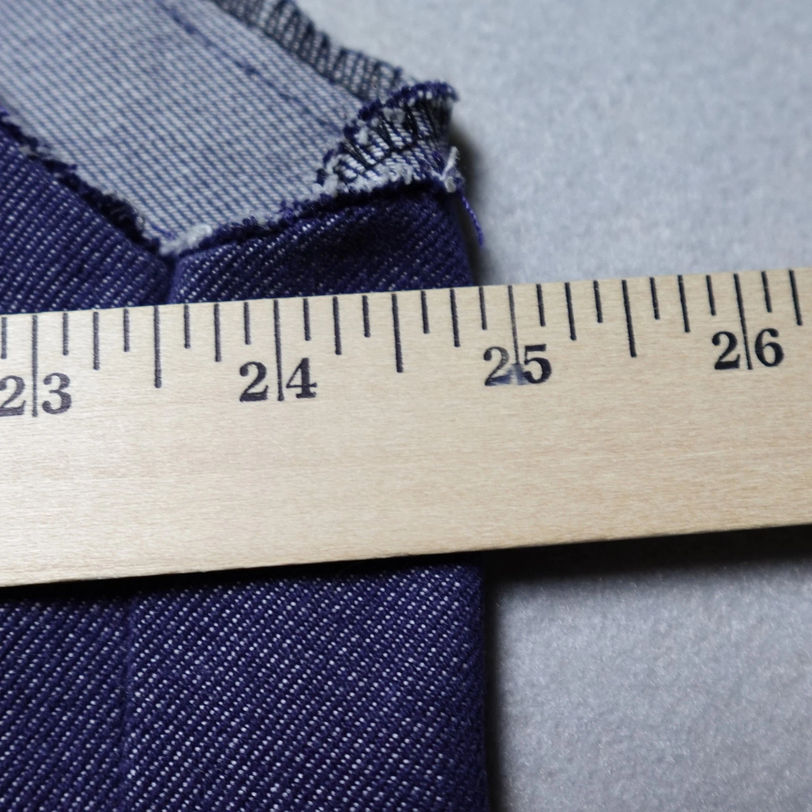 Le Laboureur Vest Mens XL Purple Denim DIY Wavves Punk Rock Patch Zip Front - product detail image 7