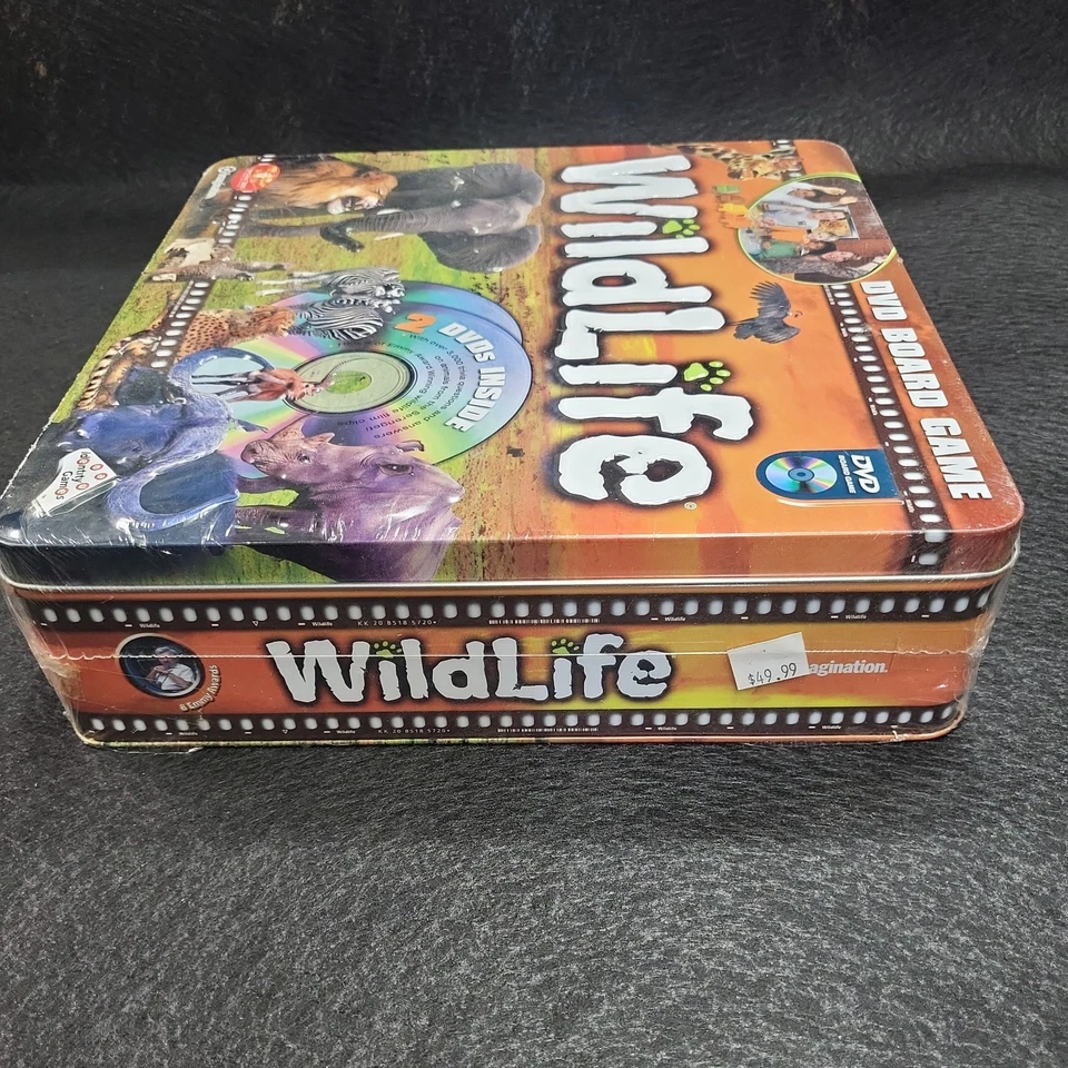 Imagination WildLife DVD Board Game In Tin 2-4 Players Ages 8+ Identity Games  - Image 4 of 4