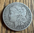 1884 O MORGAN SILVER DOLLAR - 90% SILVER - NICE DETAIL - ESTATE FIND