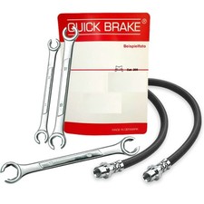 2x QUICK BRAKE Bremsschlauch 300mm Hinten Schlüssel für KIA RIO I 1.3 1.5