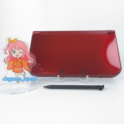 【Sehr Gut】Untere IPS Nintendo New 3DS LL XL Metallic Rot Nur Konsole Japan Ver