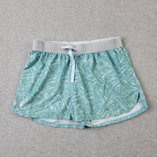 Under Armour HeatGear Shorts Girls YXL Teal Loose Geometric Running Workout