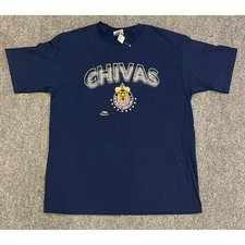 Camiseta Chivas Guadalajara Vintage Para Hombre XL Azul Marino Atlética Yazbek Liga MX Camiseta