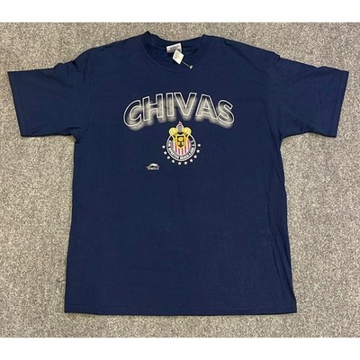 Chivas Guadalajara Vintage T-Shirt Mens XL Navy Blue Atletica Yazbek Liga MX Tee