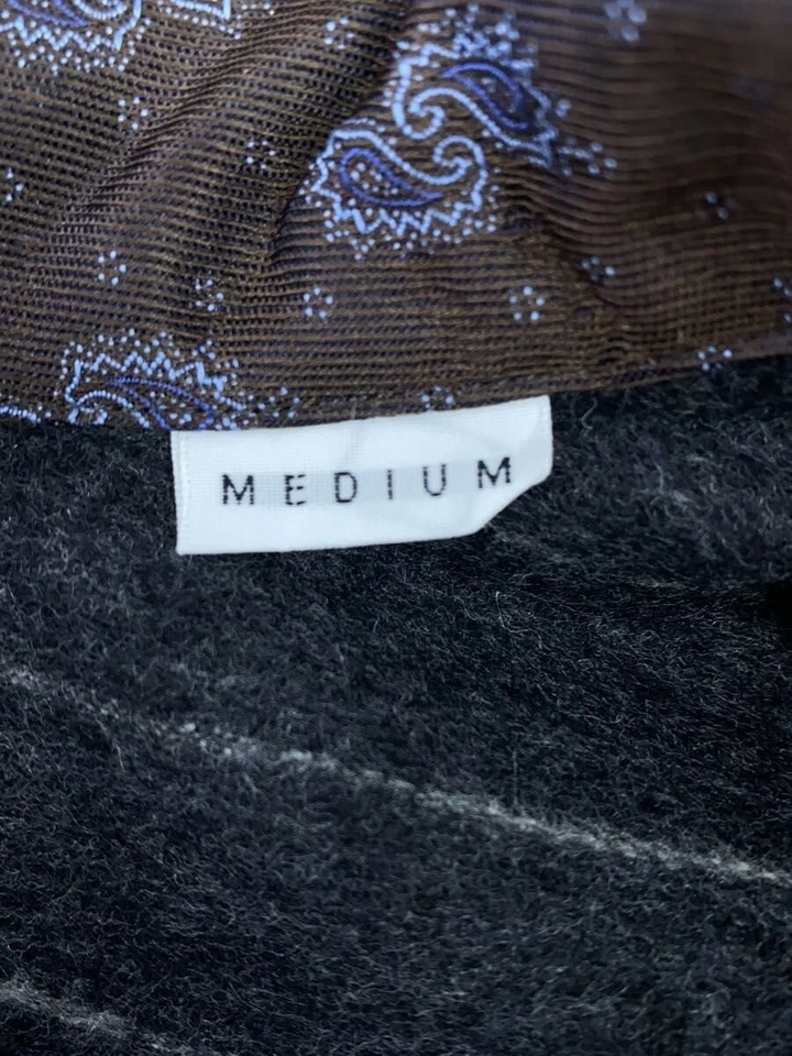 Camisa manga larga TOMORROWLAND Loden tela doble puño, talla M, lana, tira gris Foto 4 de 4