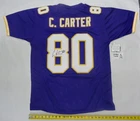 NFL Minnesota Vikings Signed Chris Carter Autograph Jersey w/Schwartz Sports COA