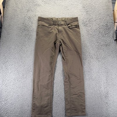 Copper & Oak Supply Pant Mens 36x30 Beige Cotton Khakis Straight Utility Stretch