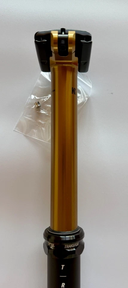 Tija de sillín Fox Transfer Dropper - 150 mm 6" caída - 31,6 mm, sin control remoto, Kashima NUEVO Foto 3 de 4