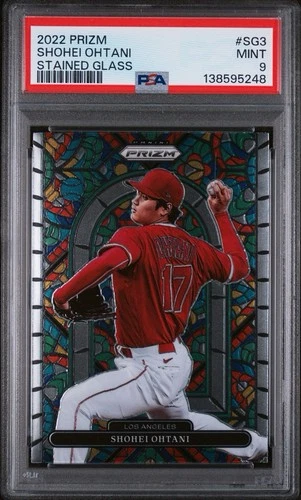 2022 Panini Prizm - Stained Glass Shohei Ohtani PSA 9 Los Angeles Dodgers