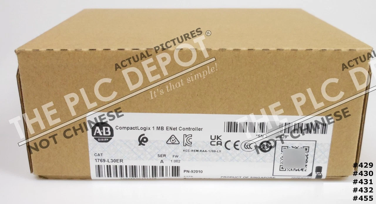 2026 SEALED Allen-Bradley 1769-L30ER CompactLogix [ REAL US SELLER ] #QTY